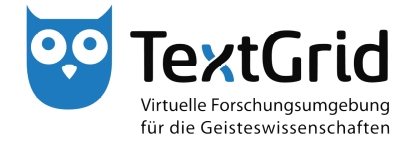 Logo: virtuelle Forschungsumgebung TextGrid