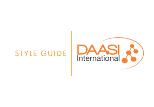 Preview Style Guide for DAASI International